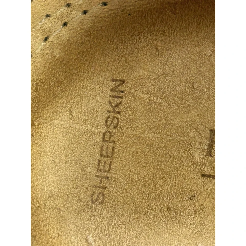 Florsheim Shoes Mens Size 9.5 Medium Brown Leather Sheepskin Lined Dress Brazil‎